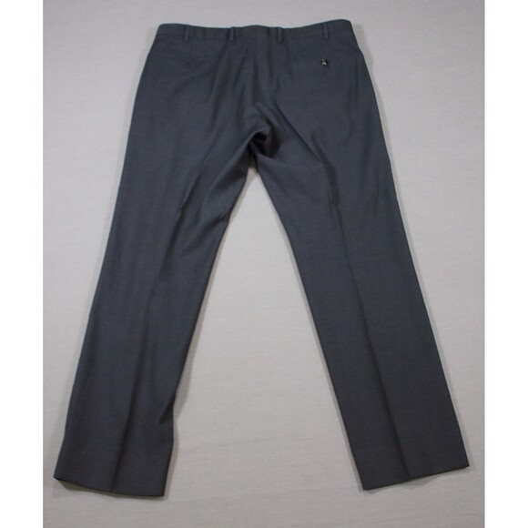 Giorgio Armani Pants Mens Blue Small Checked Wool Dress Trousers 38" X 32" - Picture 3 of 10